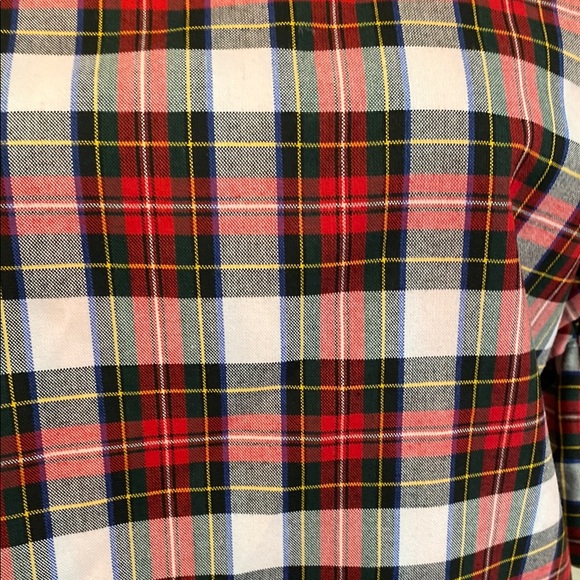 Checkered Ruffle Sleeve Blouse - Red and White - Picture 5 of 6